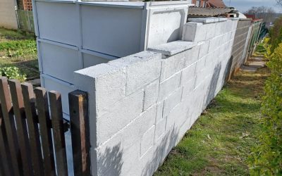 Nettoyage de muret et remise en peinture à Petite-Forêt